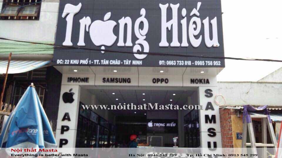 thi cong cua hang dien thoai